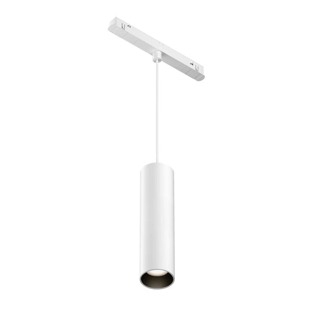 Maytoni Lampada da binario a sospensione Exility Focus LED 1 luce LED integrato bianco alluminio