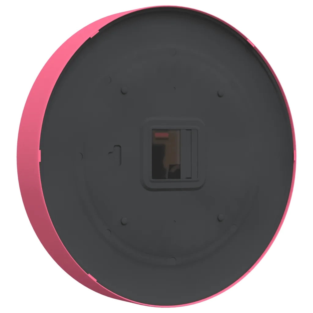 Orologio da Parete Rosa ?25,5 cm Polistirene e Vetro CFW2549269
