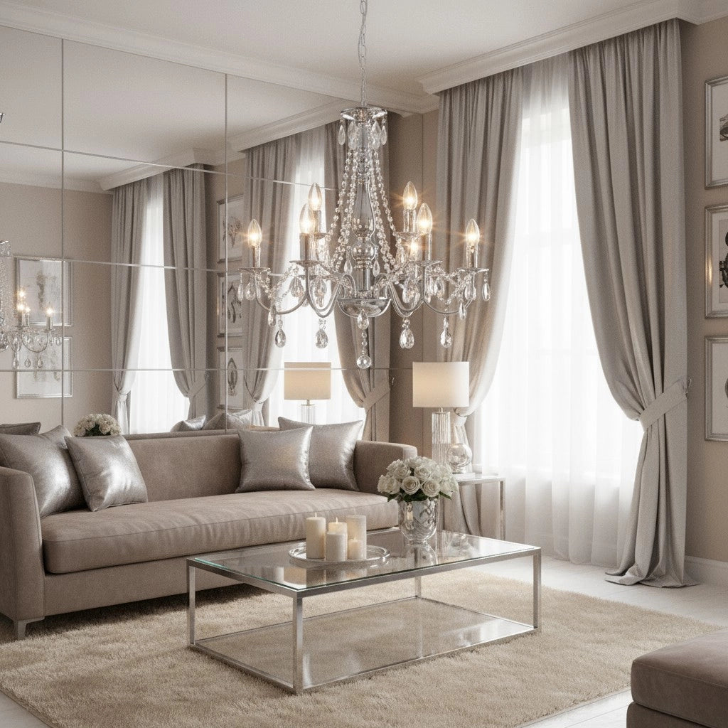 Lampada Da Soffitto Ebt016-9cp Chrome