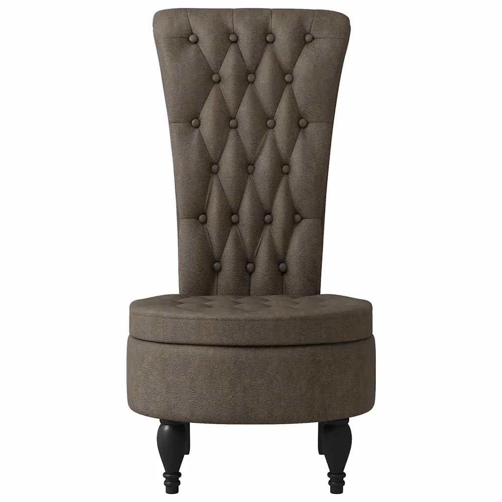 Divano Sedia-Poltrona Slipper Grigio scuro 56,5 x 70 x 110 cm