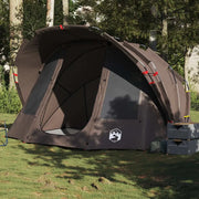 Tenda da Pesca per 5 Persone-Tenda da campeggio Marrone Impermeabile 928283