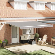 Tenda Retrattile Grigio chiaro 450 × 300 cm Tessuto e acciaio 3330998