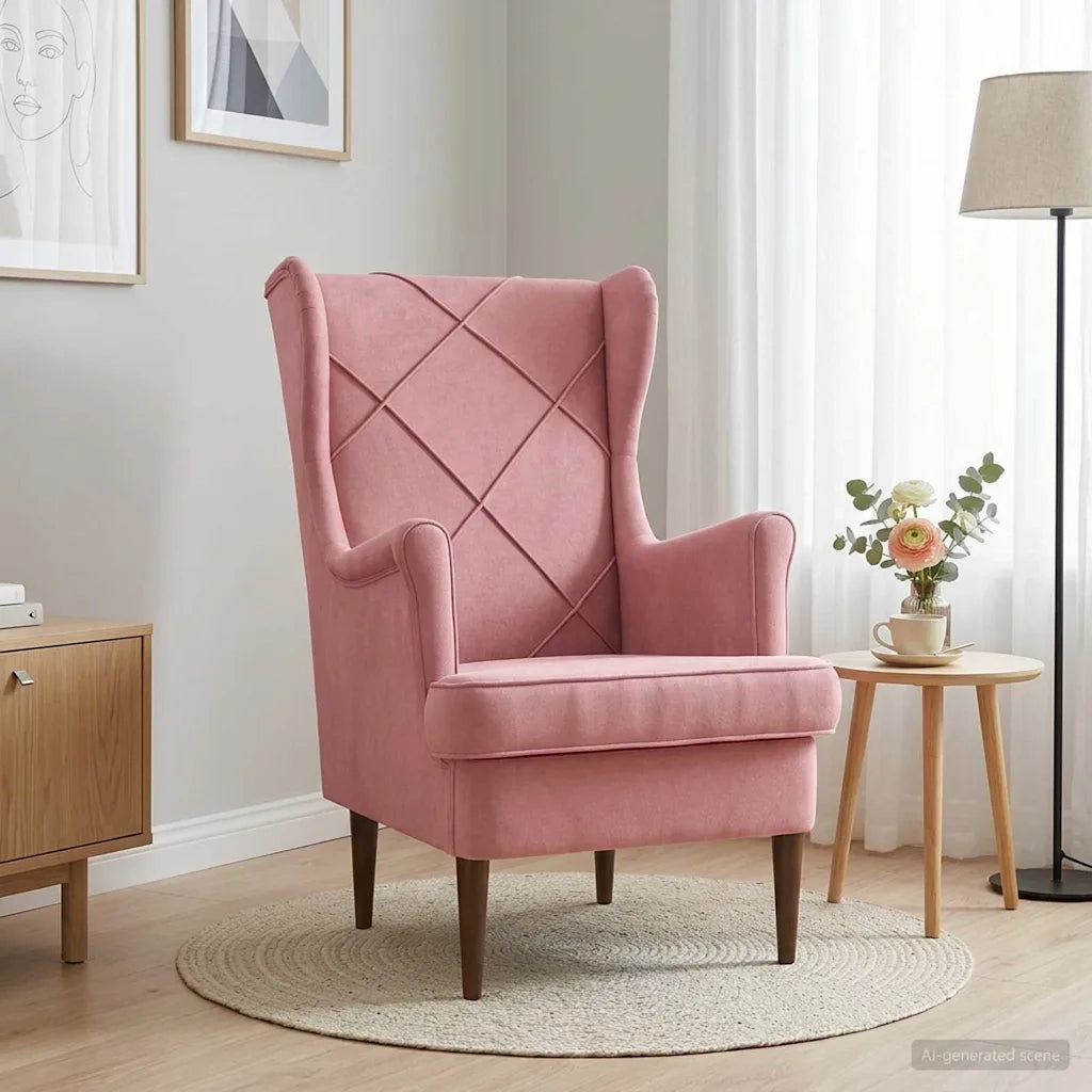 Poltrona Rosa Velluto 42029899