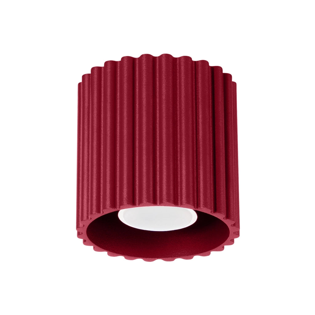 Spot soffitto moderno tondo borgogna 10cm GU10 VISTAO