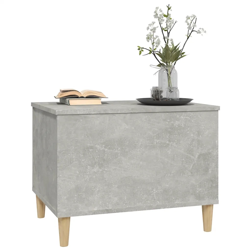 Tavolino Salotto Grigio Cemento 60x44,5x45 cm Legno Multistrato 819568