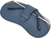 Portatile brillenkoker in pelle per viaggiare - Borsa sottile per occhiali da sole da portare con sé - Tasca morbida per occhiali da lettura