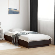Giroletto-Struttura Letto Nero 100x200 cm in Legno Multistrato 332267