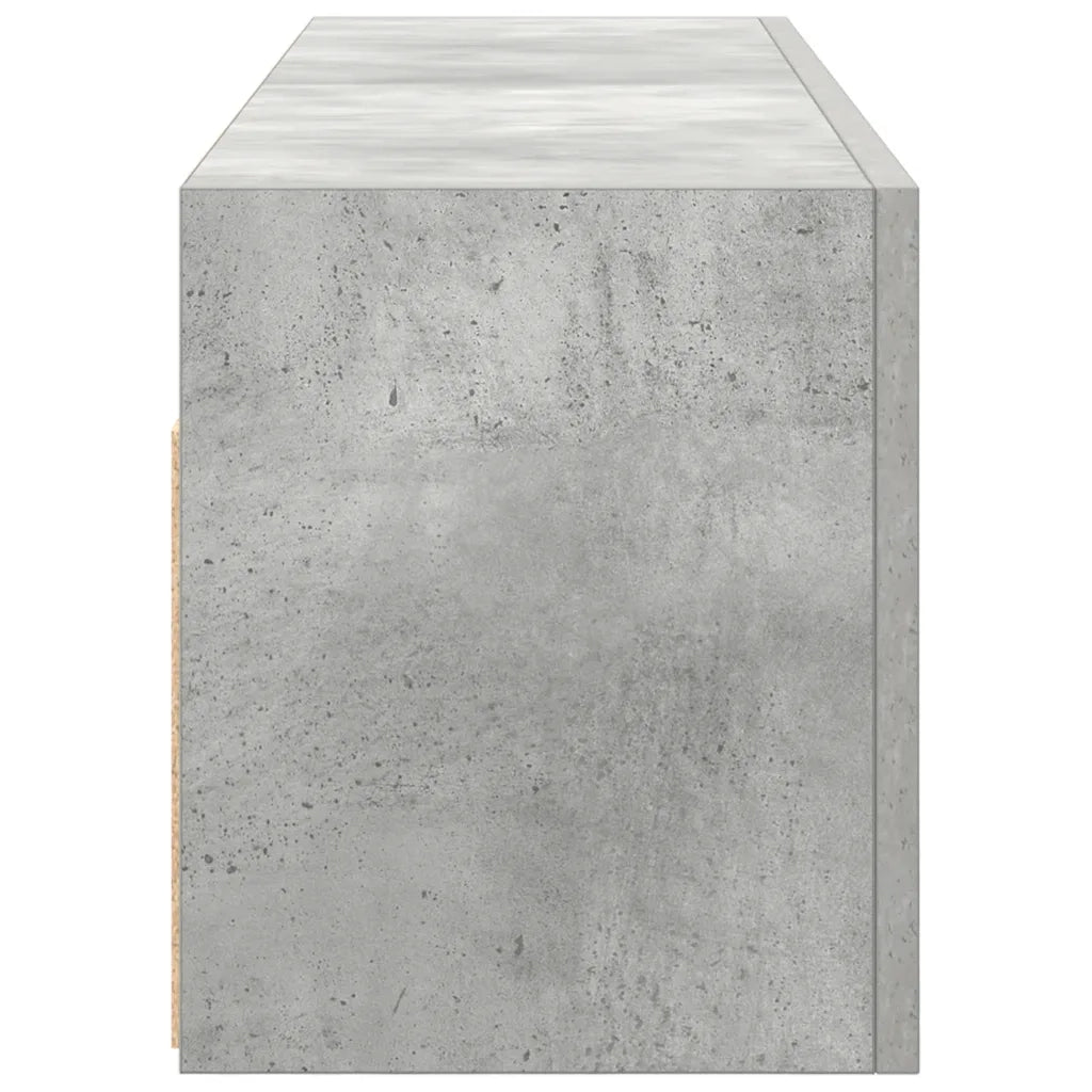 vidaXL Armadietto da Bagno Grigio Cemento 100x25x30 cm in Truciolato