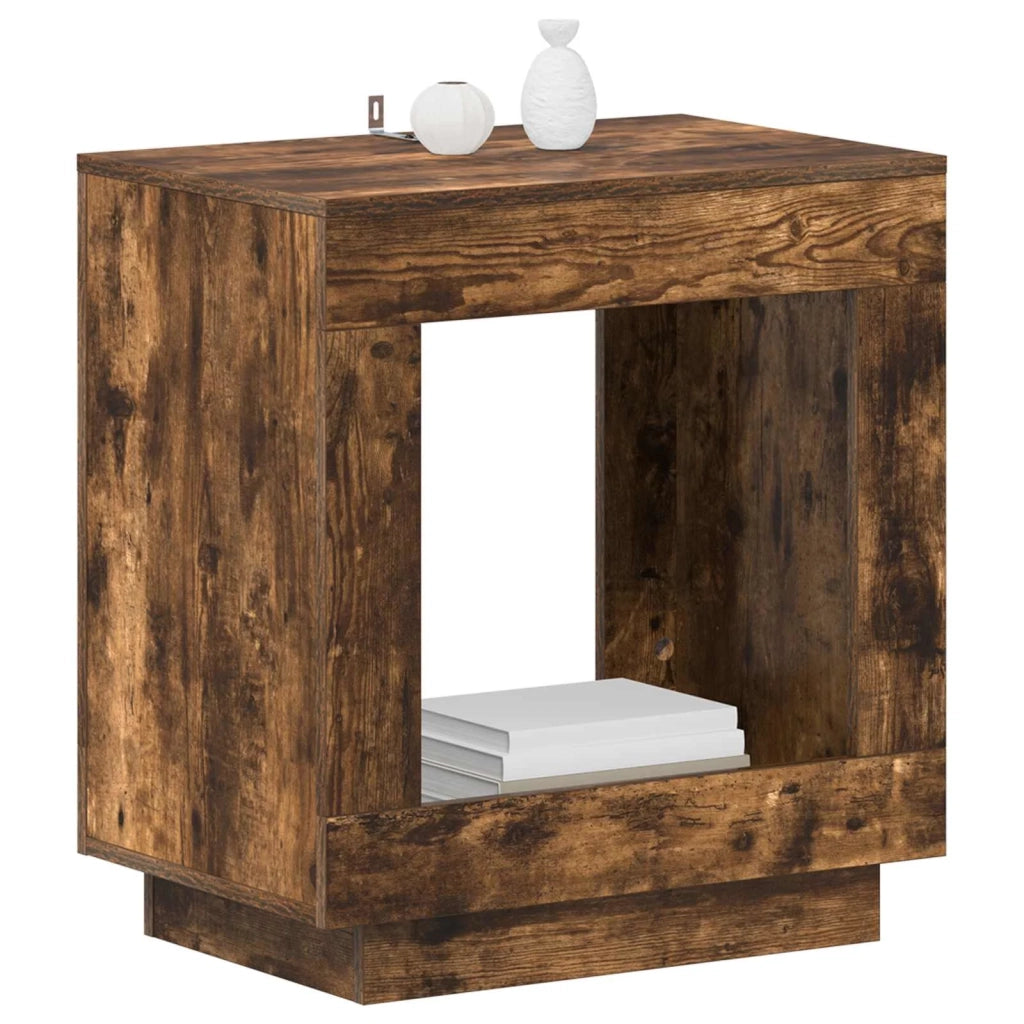 Tavolo laterale Quercia Affumicata 60 x 40 x 65 cm 899899