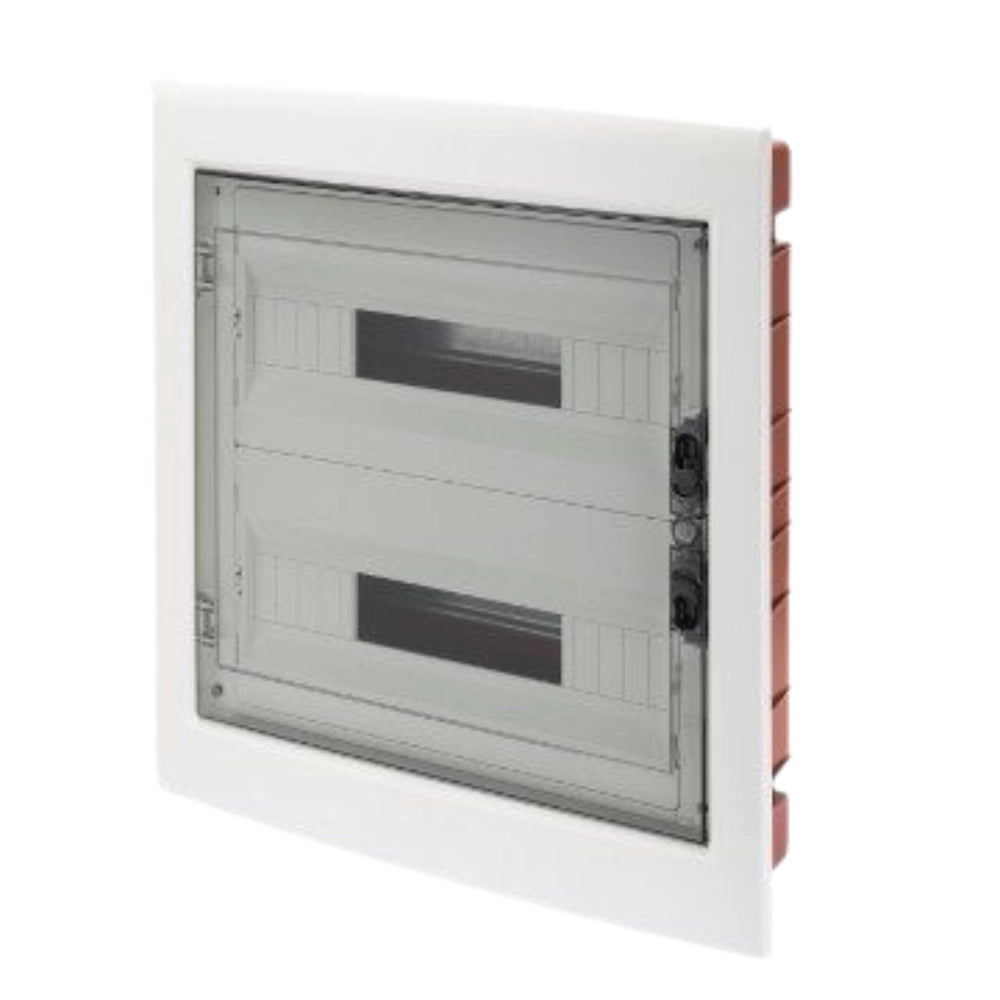 Gewiss centralini da incasso serie 40 cdi con porta fumé trasparente ip40 *** numero posti 36 moduli, confezione 1