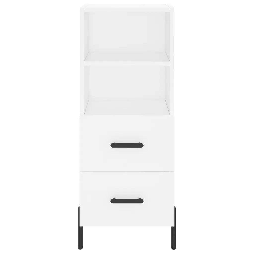 Credenza Bianca 34,5x34x90 cm in Legno Multistrato 828676