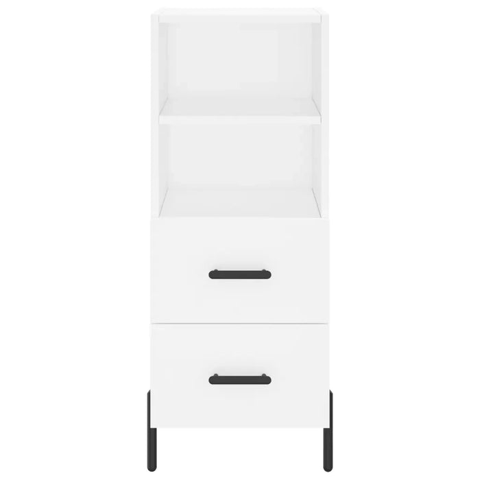 Credenza Bianca 34,5x34x90 cm in Legno Multistrato 828676