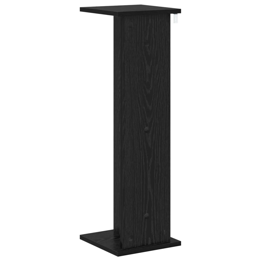 Supporto per piante Rovere Nero 25 x 25,5 x 80,5 cm 899644