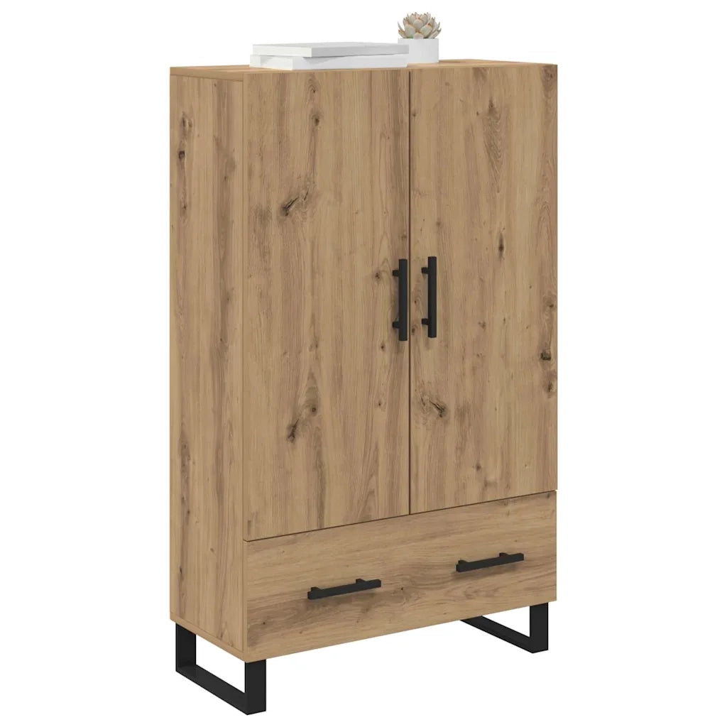 Credenza | Madia | Buffet da pranzo | Armadio da pranzo con cassetto Rovere artigianale 69,5 x 30 x 115 cm