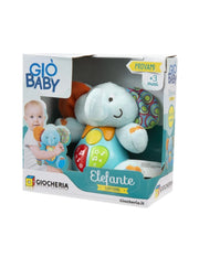 Gio Baby,Elefante canterino,Peluche con luci e suoni,Giocheria,Eta 3+mesi