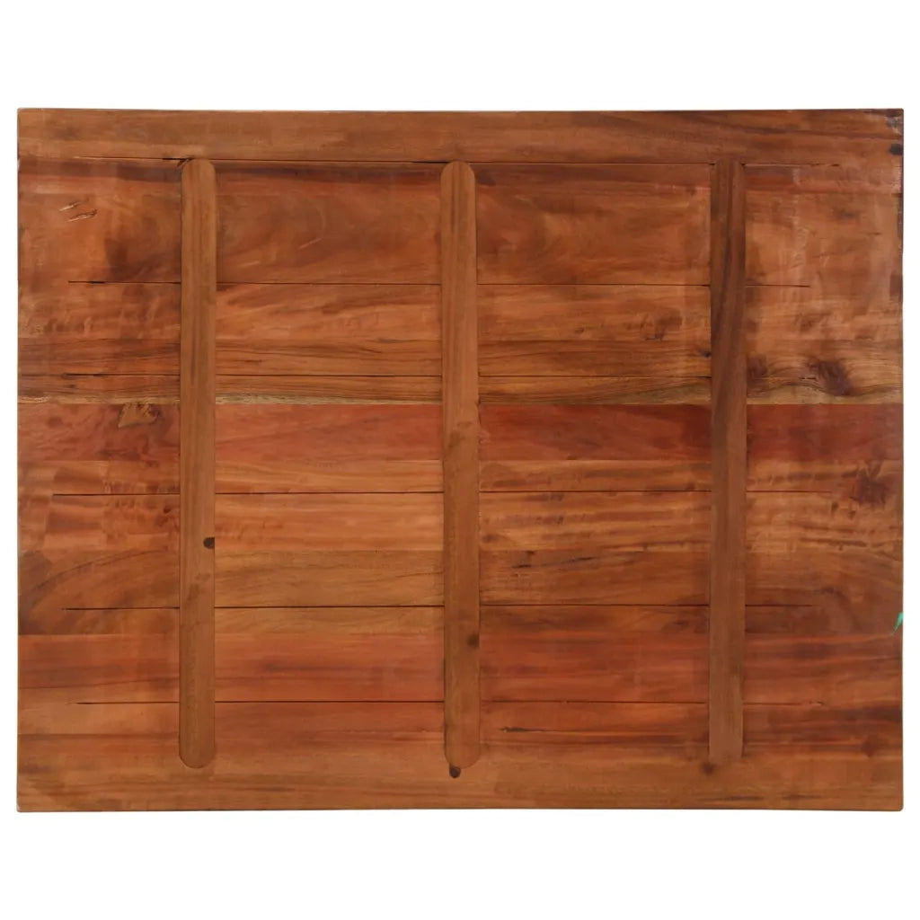 vidaXL Piano Tavolo 100x80x2,5 cm Rettangolare in Massello di Recupero