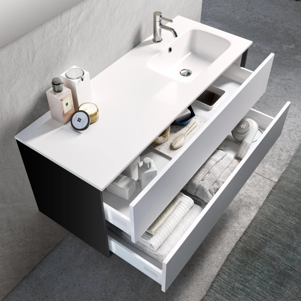 Composizione vasca DX 4 pezzi IGEA bianco opaco