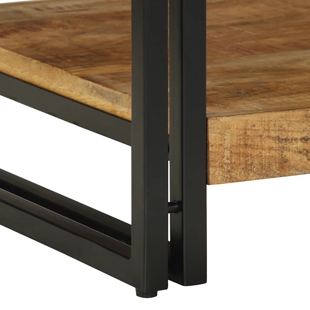 Tavolino 70x50x38 cm in Legno Massello di Mango Grezzo 4102718