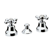 Rubinetto bidet con scarico automatico stile retro con vitoni ceramici - serie liberty