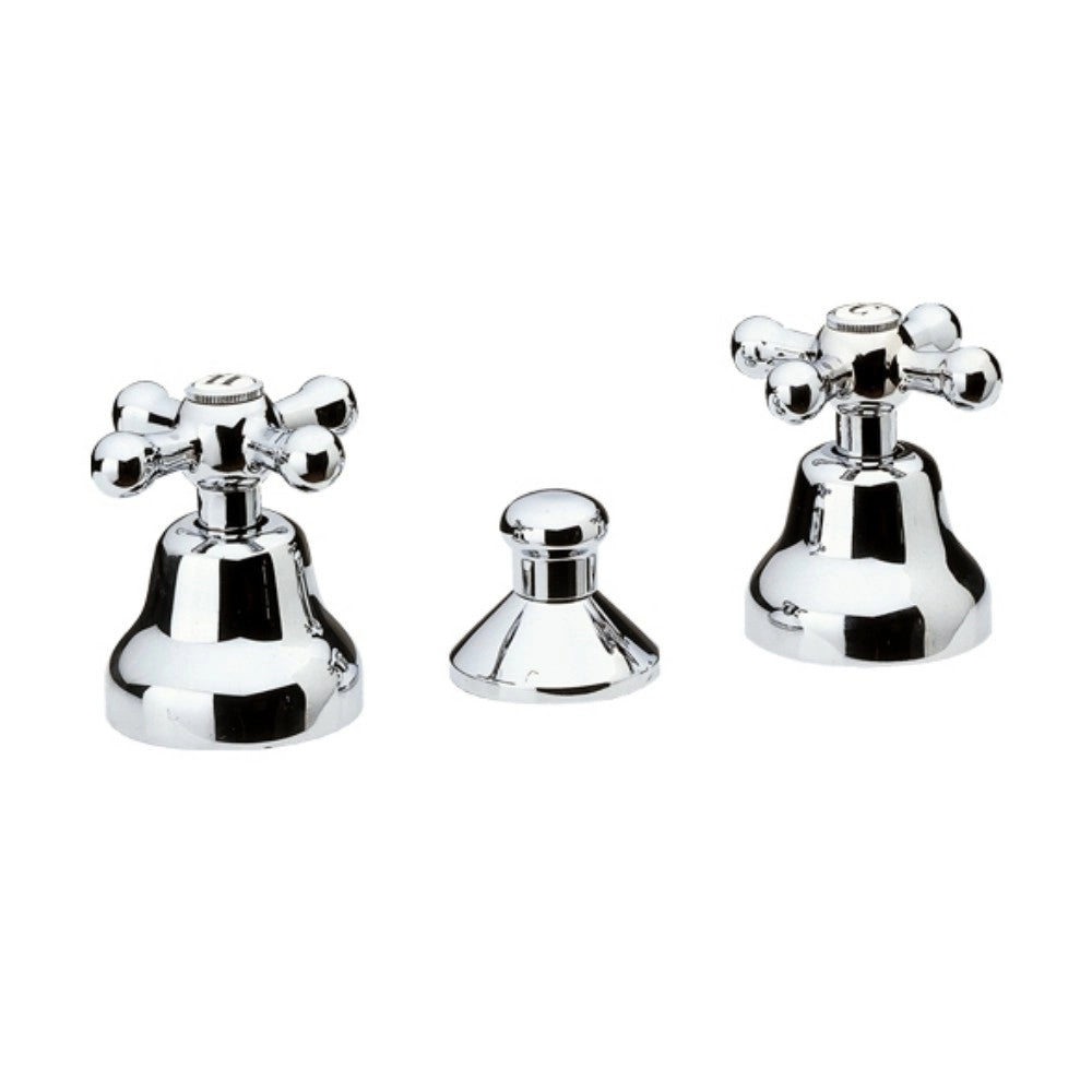 Rubinetto bidet con scarico automatico stile retro con vitoni ceramici - serie liberty