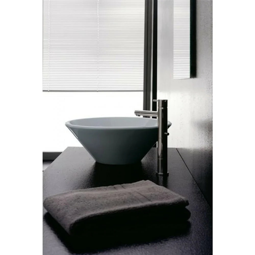 Thin-line cono lavabo appoggio s enza troppopieno d.42 bianco b08