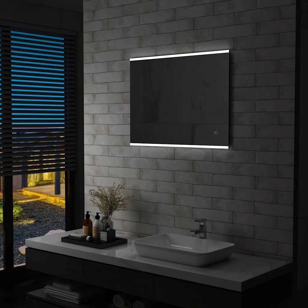 Specchio LED da Bagno con Sensore Tattile 80x60 cm 144733