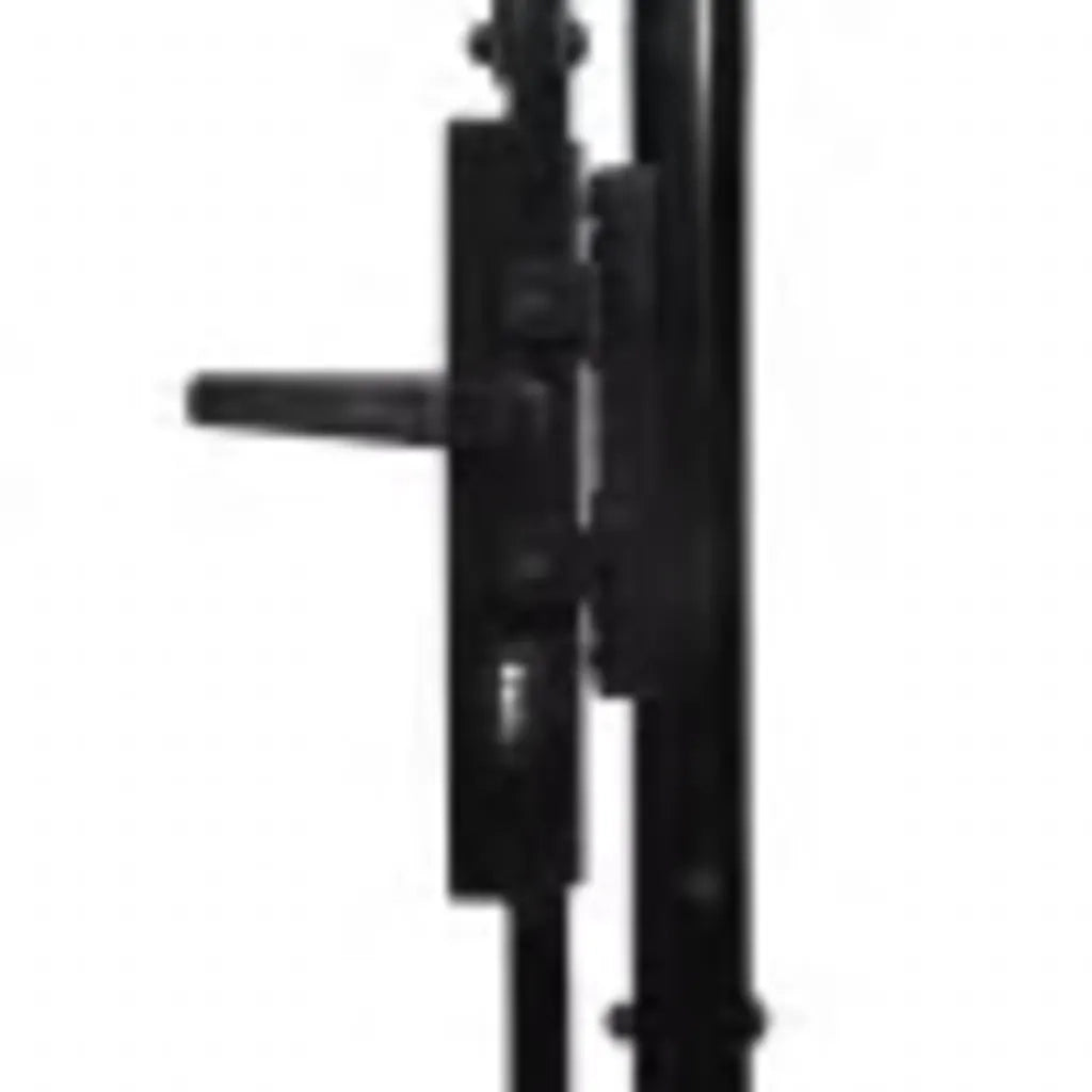 Cancello per recinzione Woerden Doppia porta con punta superiore 299,5x249,5 cm 145738