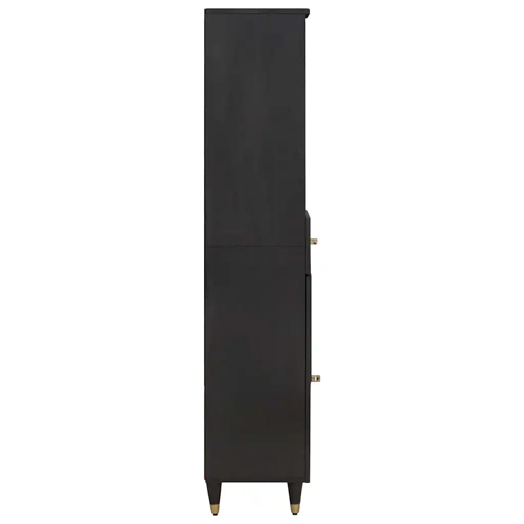 Mobile da Bagno Nero 38 x 33 x 160 cm Legno di mango massello 4018830
