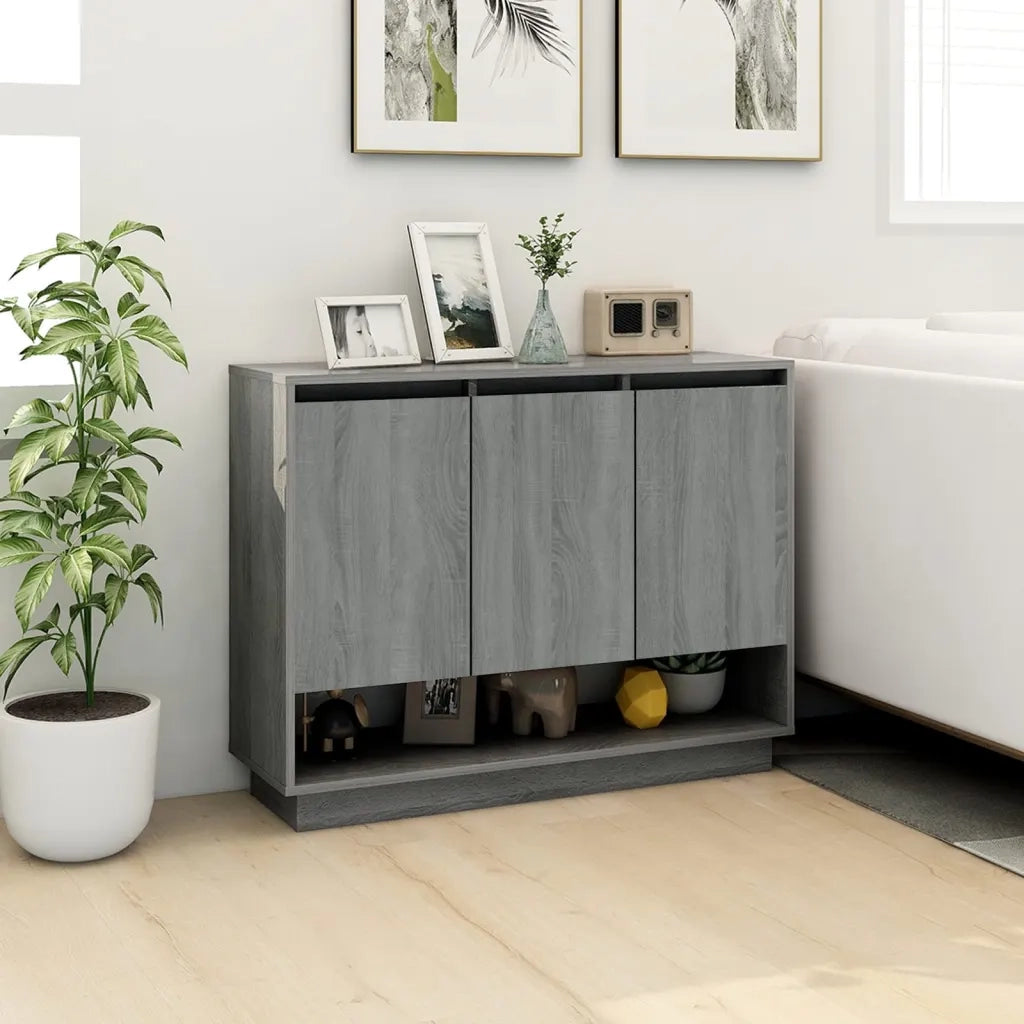 Credenza-Buffet-Armadio da cucina Grigio Sonoma 97x31x75 cm in Truciolato