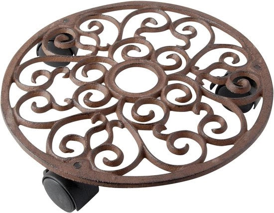 Rotolatore di Fiori Rotolatore di Fiori in Ferro di Cottura Circolare Dimensione S Circa 29 cm - Esschert Design