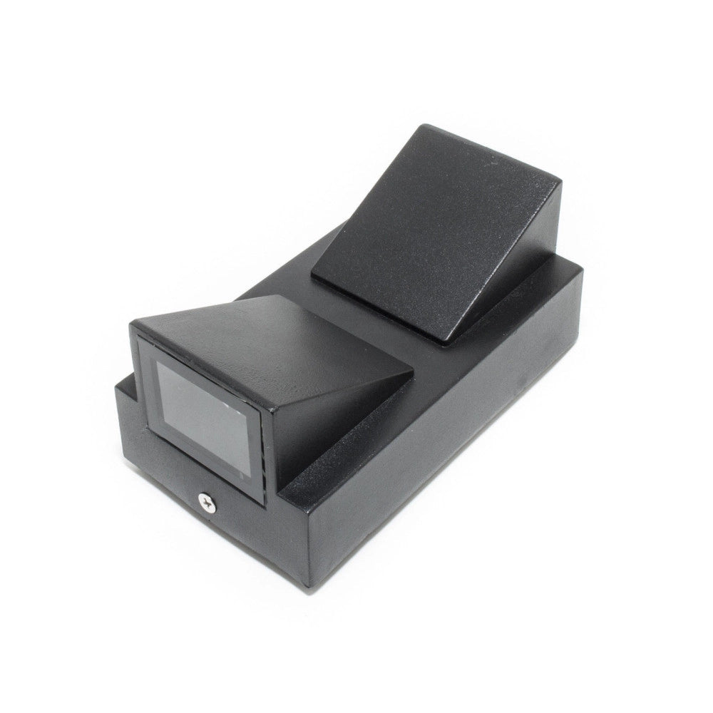 Trade Shop - Applique Lampada Faretto Per Uso Esterno A Led Luce 6500k 10w Nero Luce A 2 Vie -