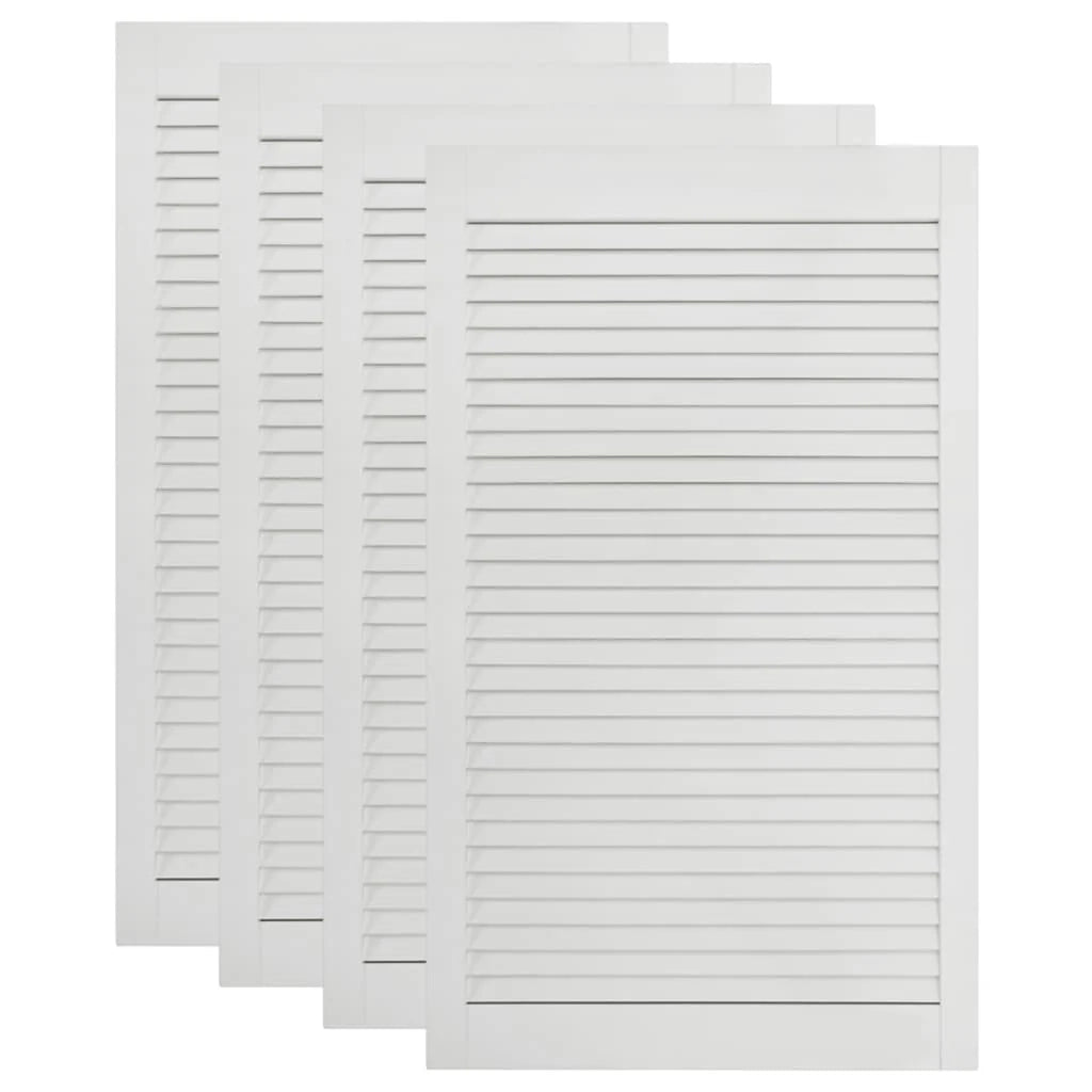 Porte a persiana a 4 pezzi legno di pino massiccio bianco 99,3 x 49,4 cm 02_0003936