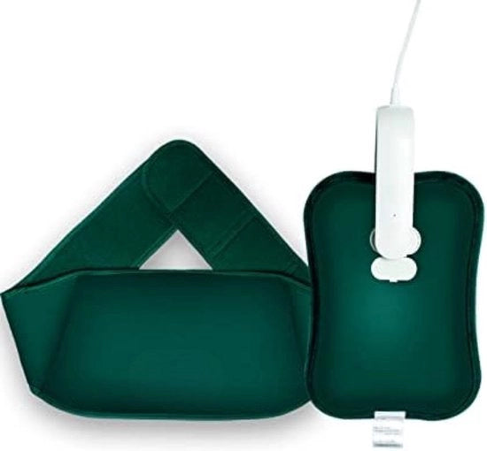 Pallone termici ricaricabili - Pallone termici elettrici - Pallone termici collo e spalle - Verde scuro