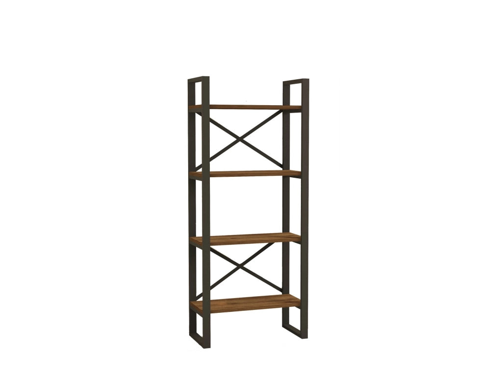 Libreria in legno "Alaro" - 66 x 32 x 150 cm - Noce