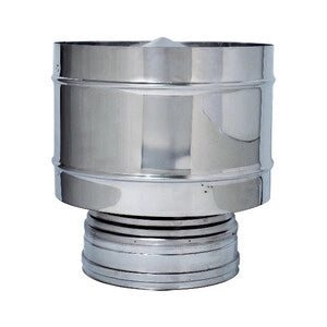 C FUMAIOLO A BOTTE INOX DOP PARETE D 25/30CM- 1,0 pz