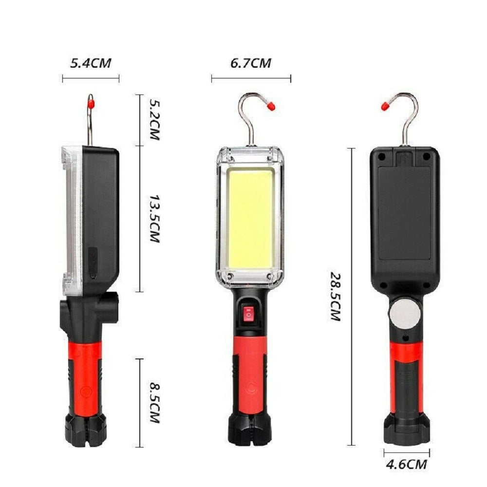 Trade Shop - Lampada Torcia Lavoro Base Calamitata Portatile 20w Led Ricaricabile 8859-b -