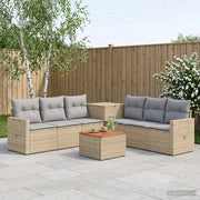 Set di divani 8 pz Beige e Grigio Chiaro 3448397