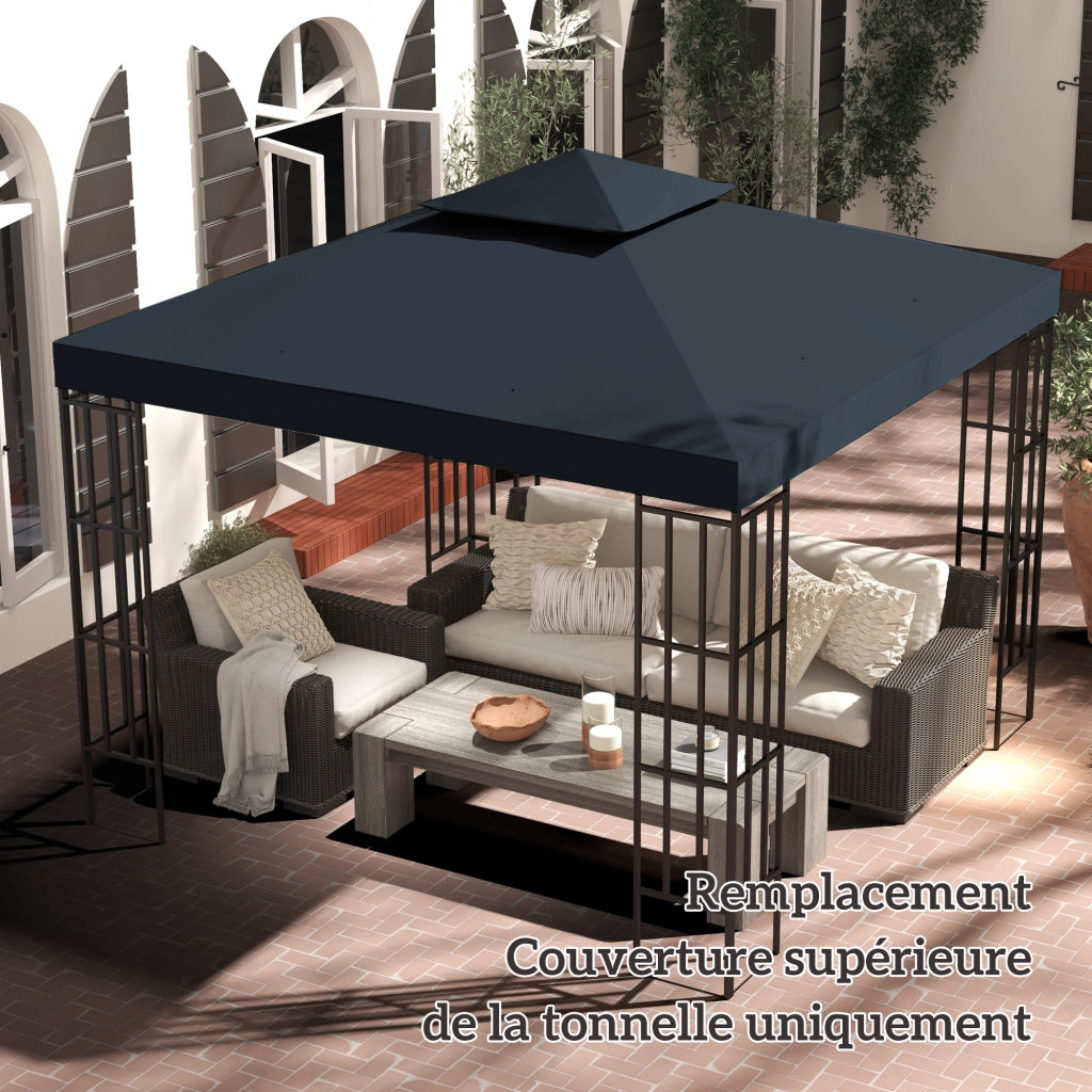 Tenda da giardino 3x3 m ¨C zephmum ¨C grigio scuro 180 g/m2