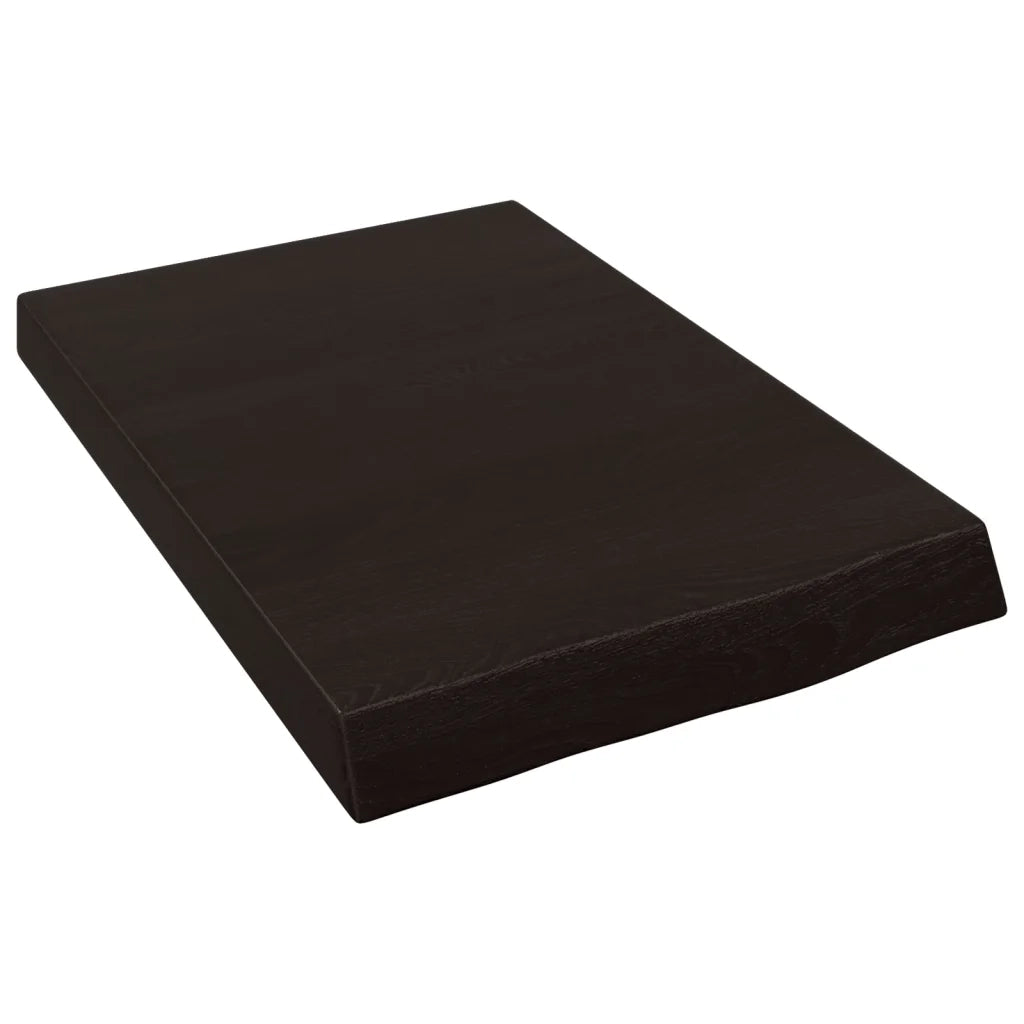 Mensola | Ripiano | Scaffale Marrone Scuro 40x60x(2-6) cm Massello Rovere Trattato