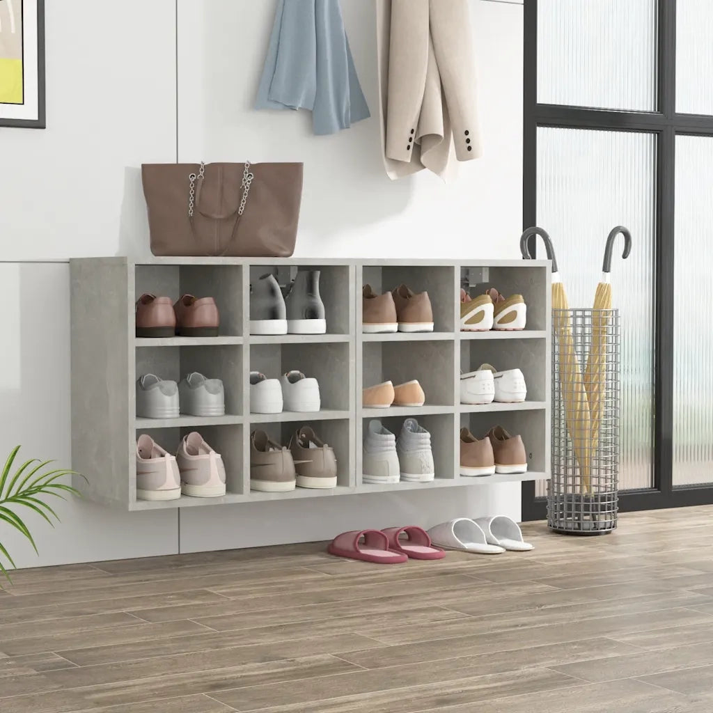 Scarpiere 2 pz Grigie Cemento 52,5x30x50 cm CFW4263537