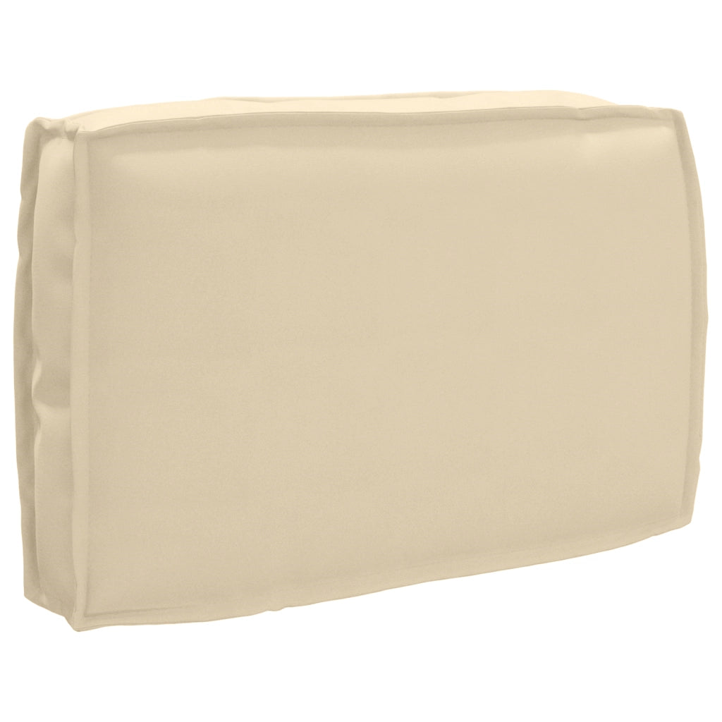Cuscino per Pallet per Schienale Beige 60x40x12 cm in Tessuto Oxford