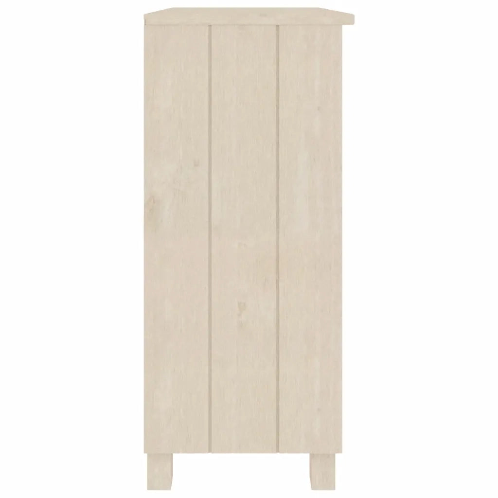 Credenza Marrone Miele 85x35x80 cm in Legno Massello di Pino
