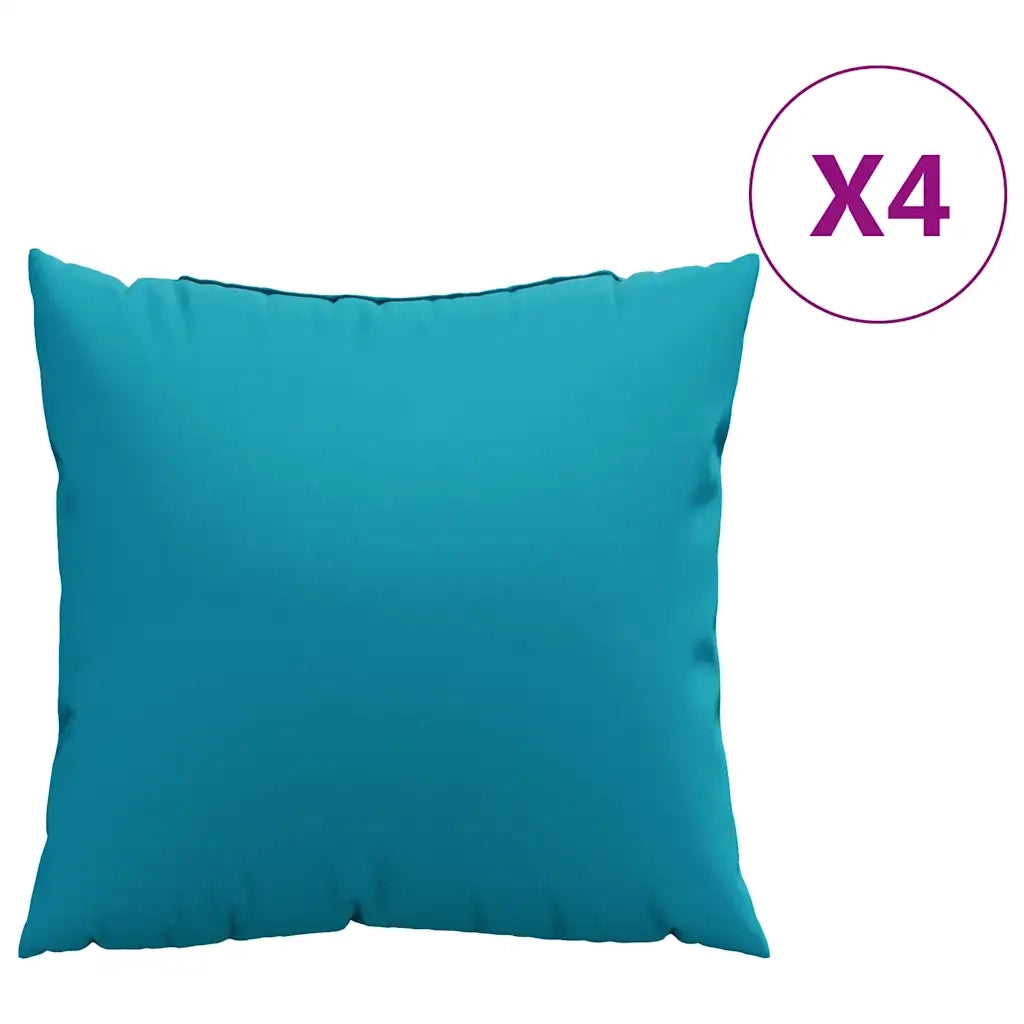 Cuscini per divano 4 pz blu 60x60 cm in Tessuto 377788