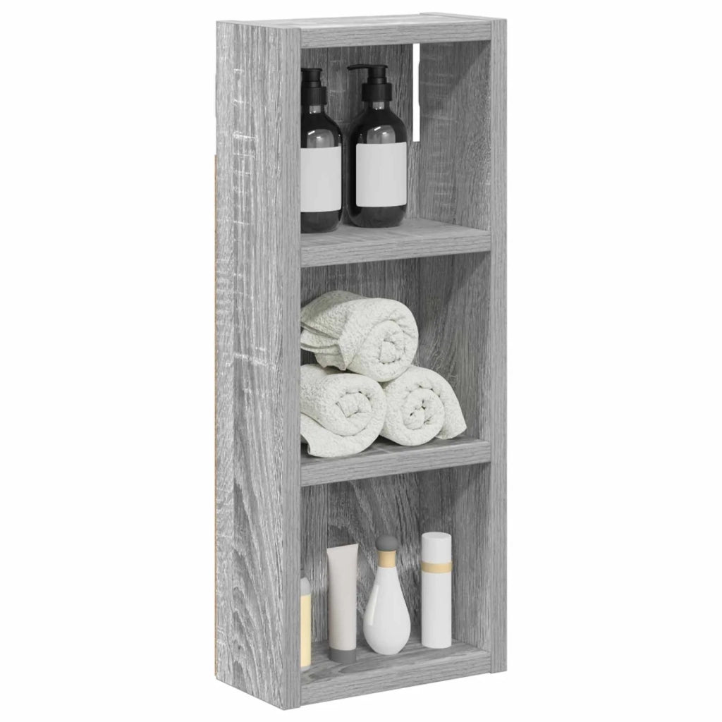 Armadio da bagno a muro Sonoma grigia 20 x 10 x 50 cm 889284