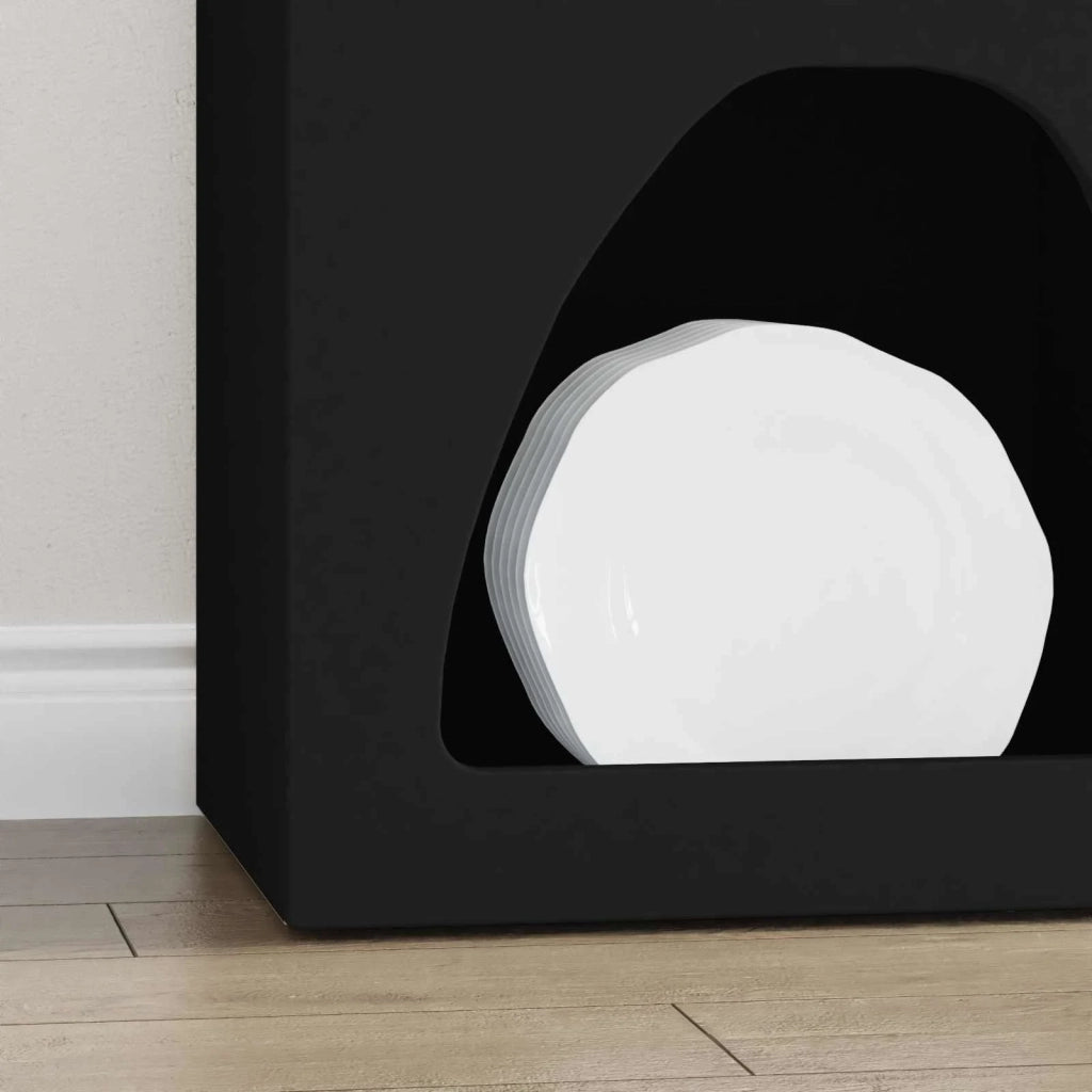 Credenza Nero 40 x 35 x 100.5 cm Legno multistrato