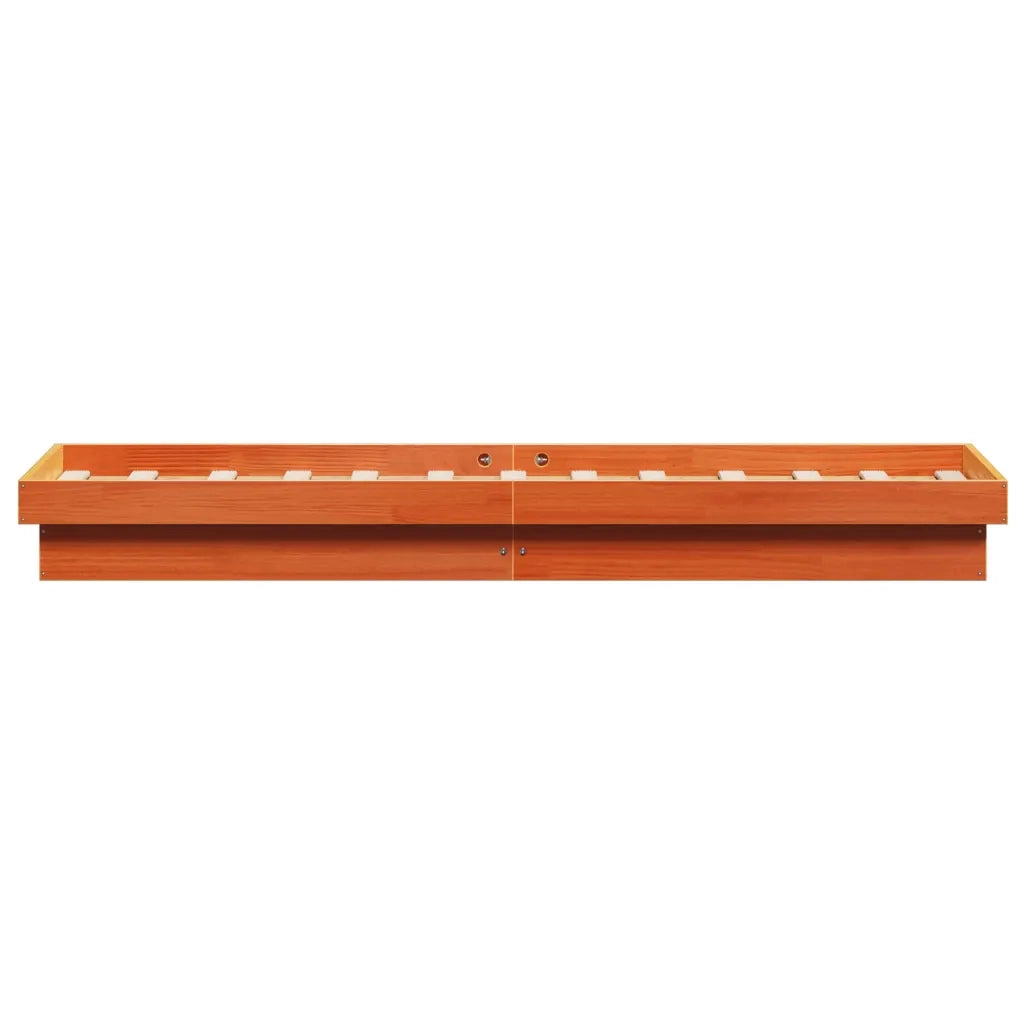 Giroletto LED Marrone Cera 90x190 cm in Legno Massello di Pino 844420
