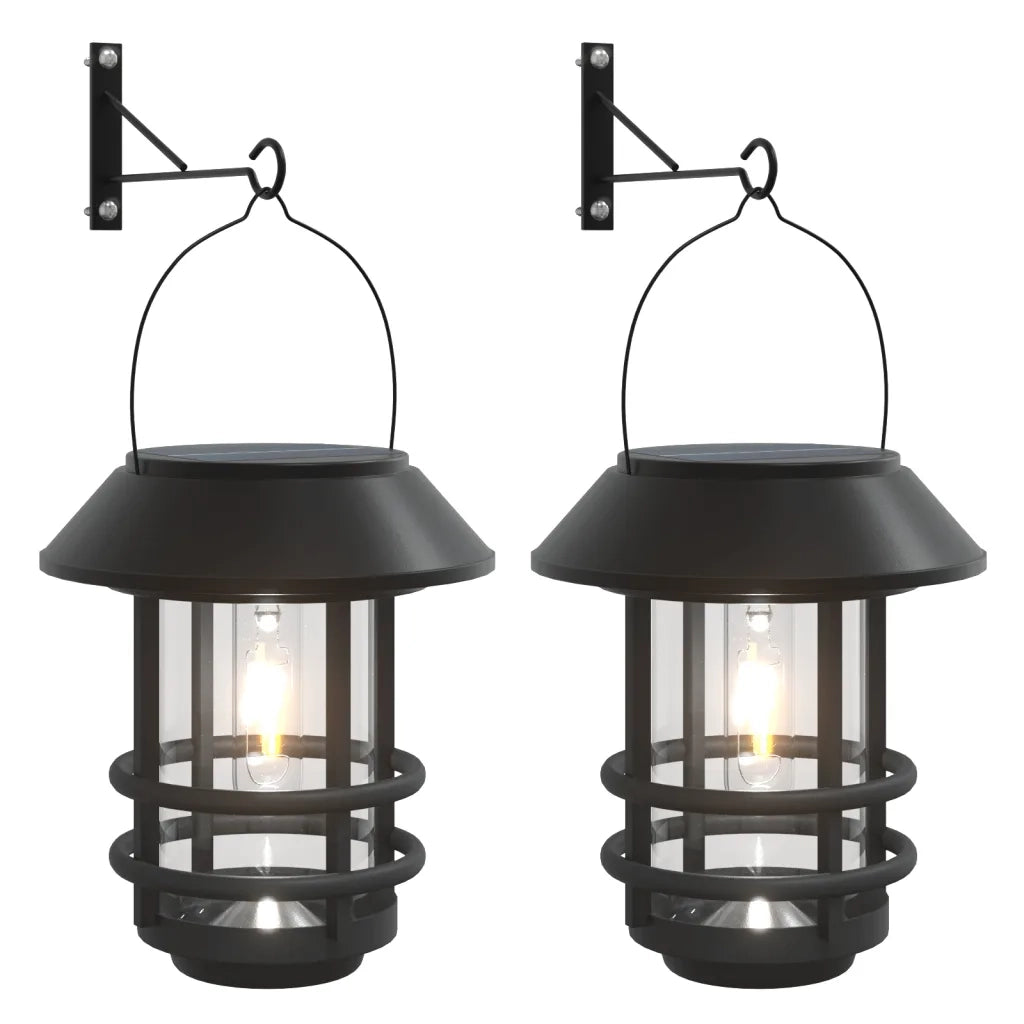 Lanterne Solari da Parete per Esterni 2 pz Bianche CFW5312671