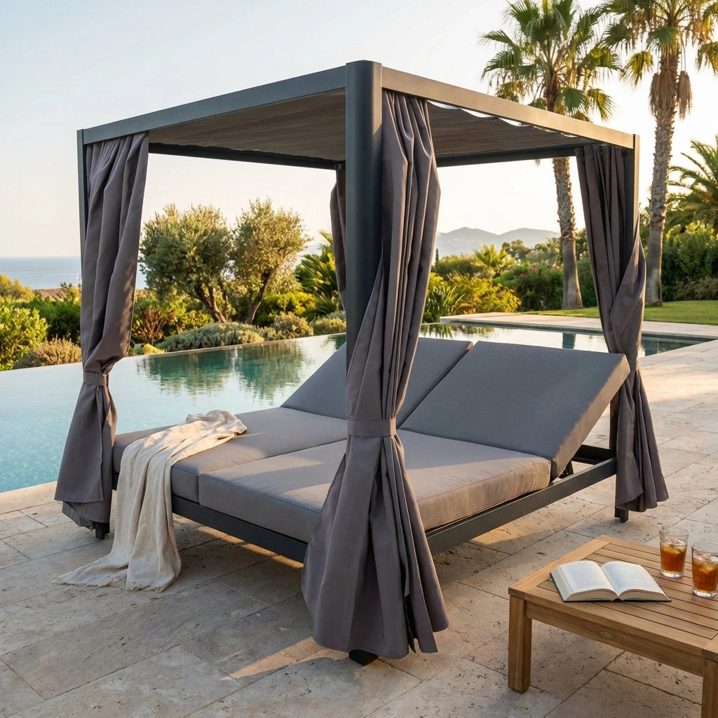 Gazebo Letto in Alluminio cm 209x188x206 - RICH