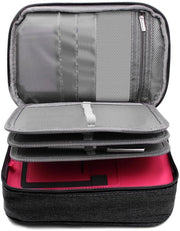 Etui Grosso 72 Scatole 23 × 16 × 7 cm Etui Portatile Etui Rimovibile Etui Grosso per Ragazzi Ragazze Adulti (Nero)