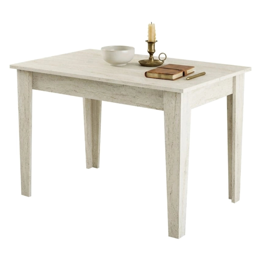 Zane, Tavolo Fisso 6 Posti, 110x72x75h cm Beige Marmo